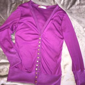 Purple Cardigan